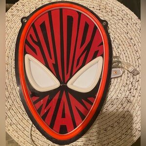 Spider-Man Red and Black Wall Light